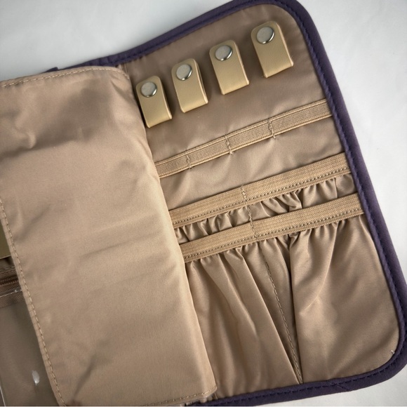NWOT Elegant Purple Jewelry Travel Case - Picture 5 of 6